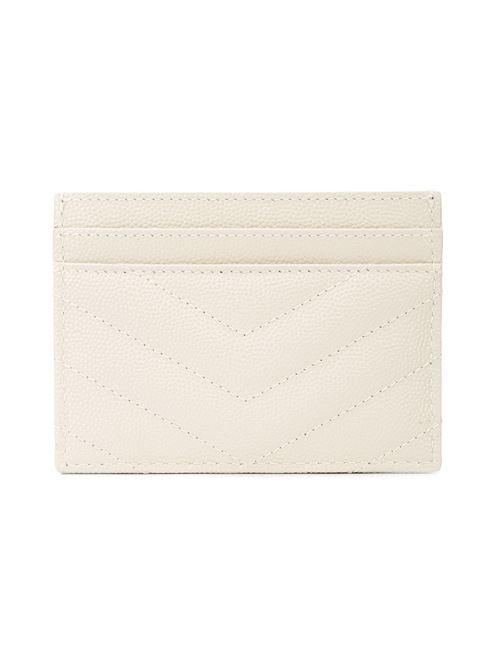 Cassandre matelassé card holder in grain de poudre embossed leather SAINT LAURENT | 423291BOW019207